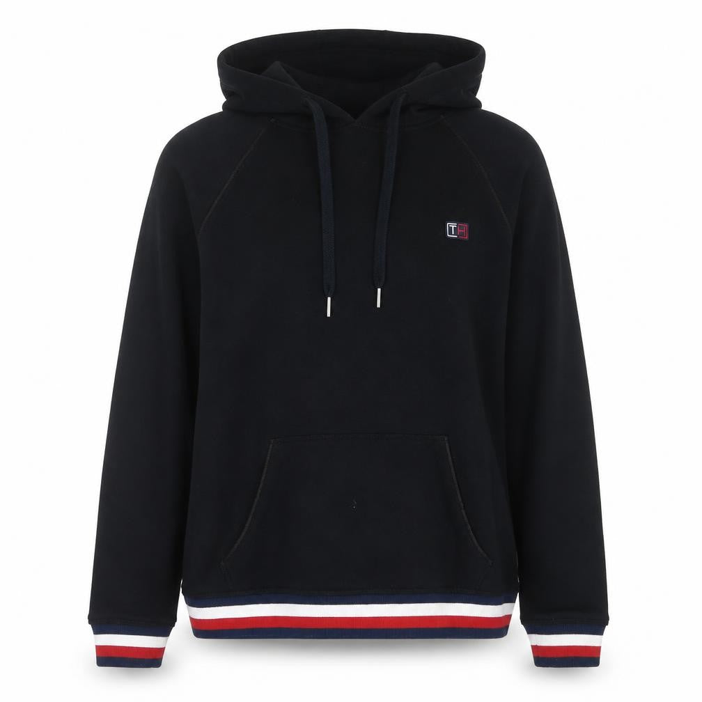 Tommy Hilfiger Sport Womens Black Hoodie Medium Drawstring Pullover
