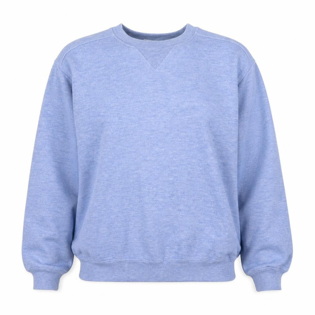 Jennifer Moore Petites Womens Blue Small Pullover Sweatshirt Cotton Blend