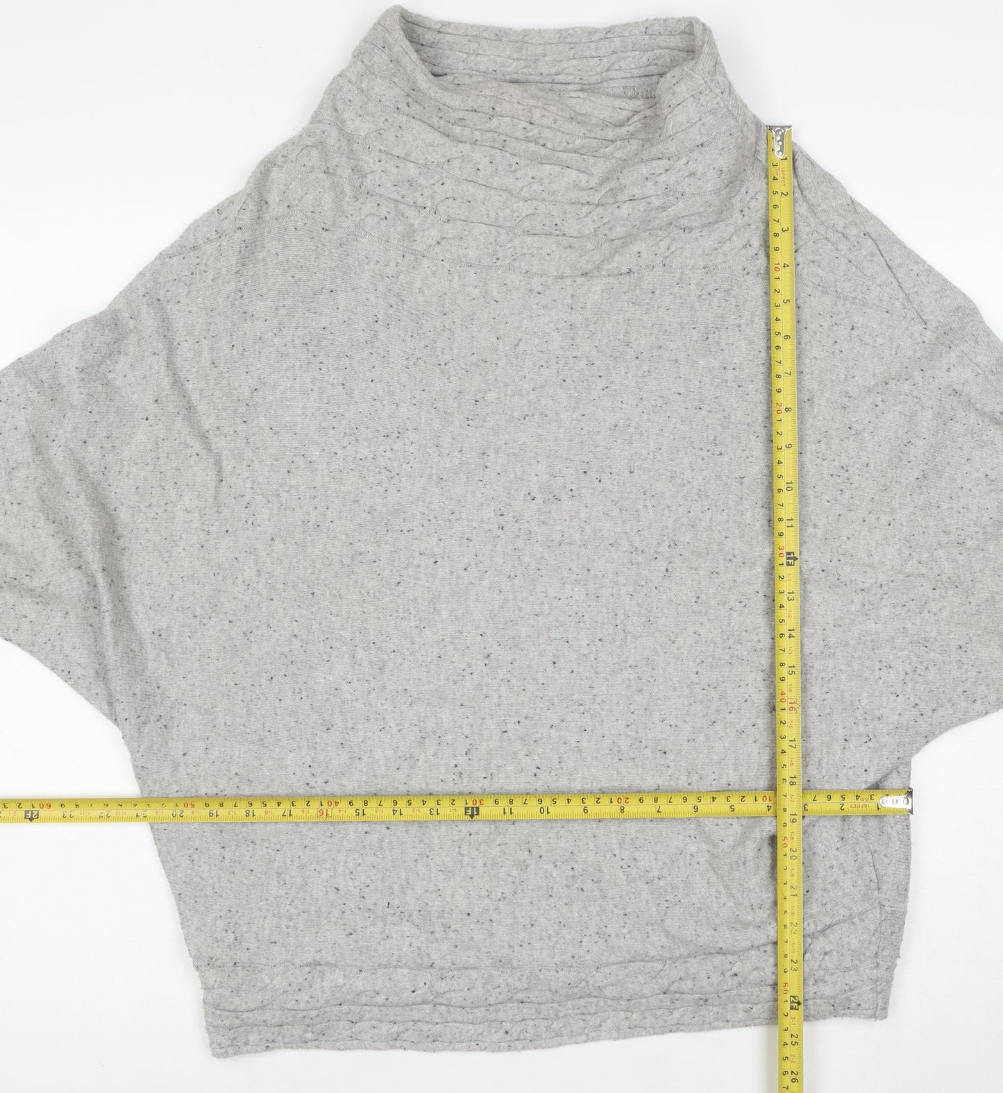 Phase Eight Women’s Grey Cowl Neck Relaxed Knit Jumper Size S