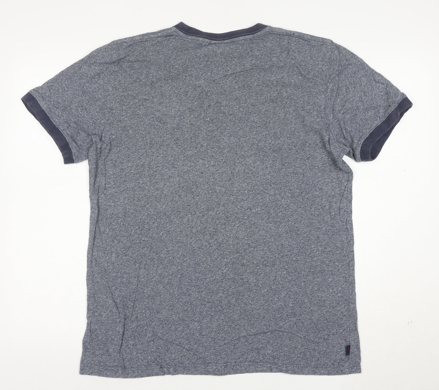 Superdry Men's Blue Crew Neck Short Sleeve T-Shirt Size L