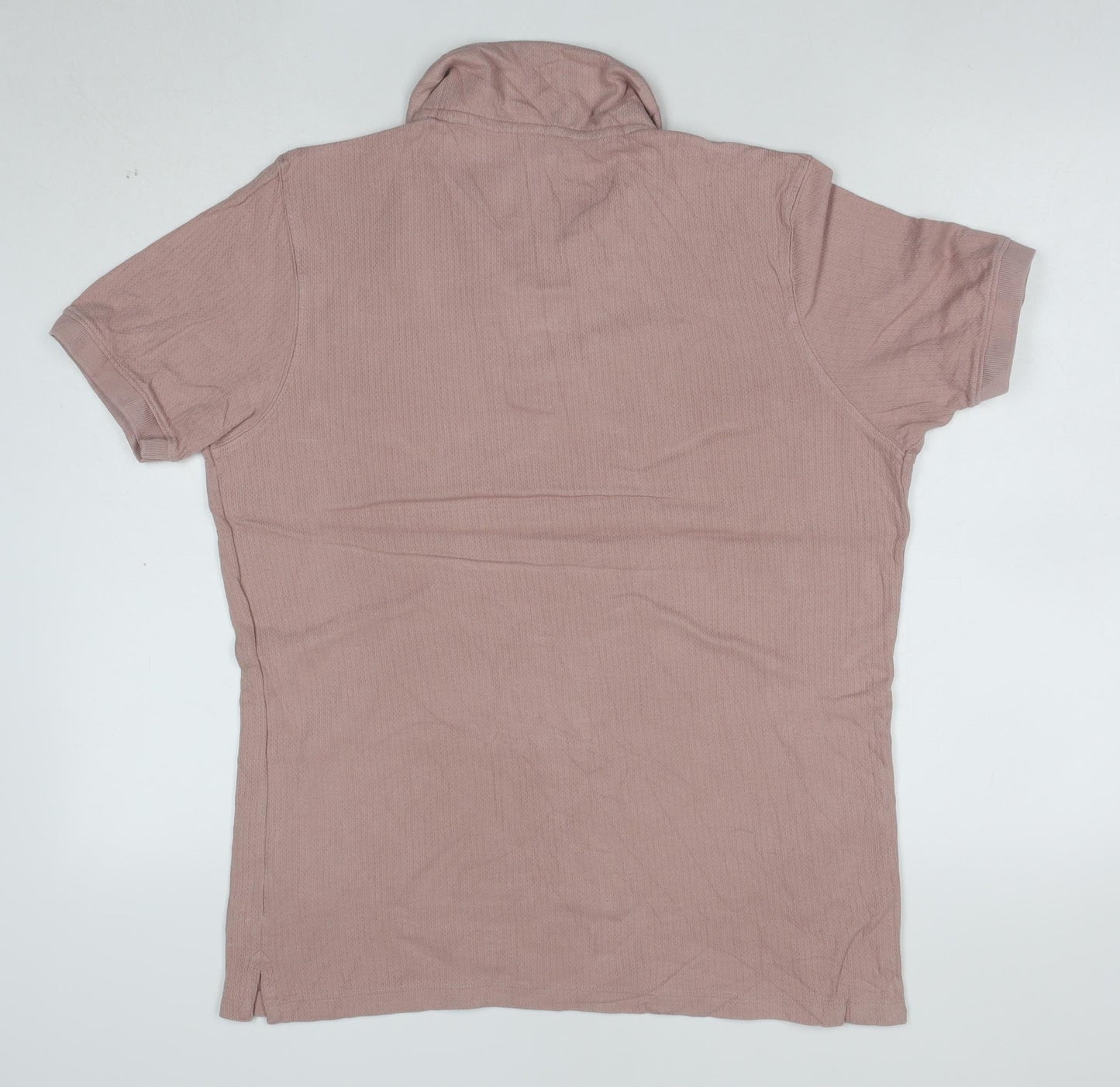 Splash Men's Beige Cotton Polo Shirt Regular Fit Size M
