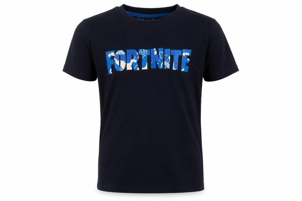 Next Boys Blue Fortnite Graphic Print Cotton T-Shirt 14 Years