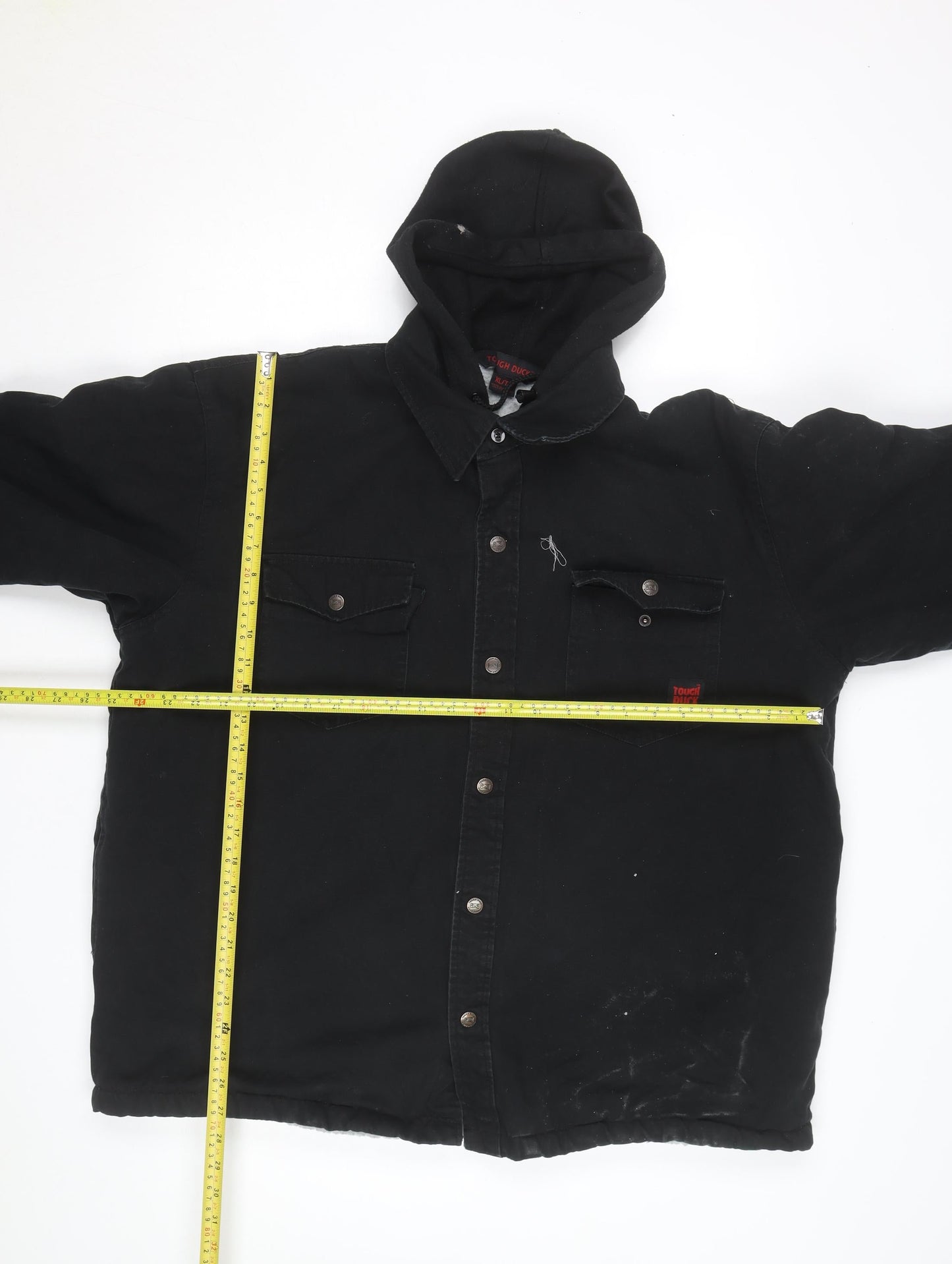 Tough Duck Men's Black XL Utility Hooded Workwear Jacket