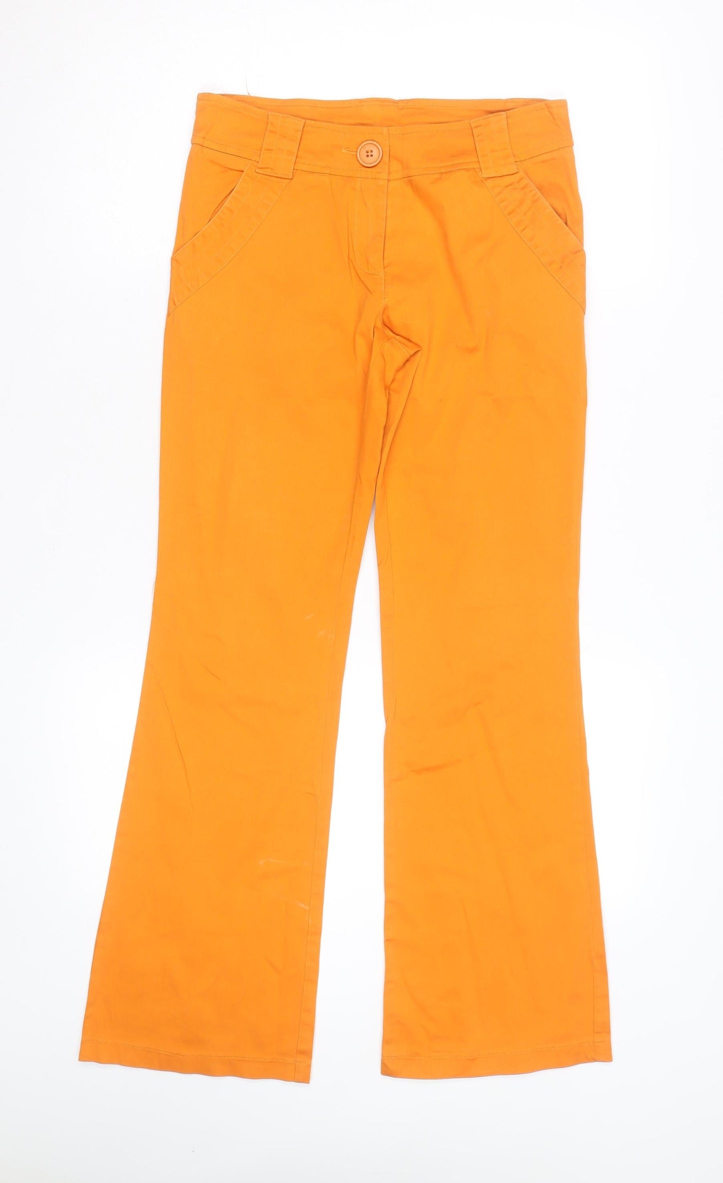 Crash One Powerpuff Girls Orange Teen Flared Chino Trousers Size 14