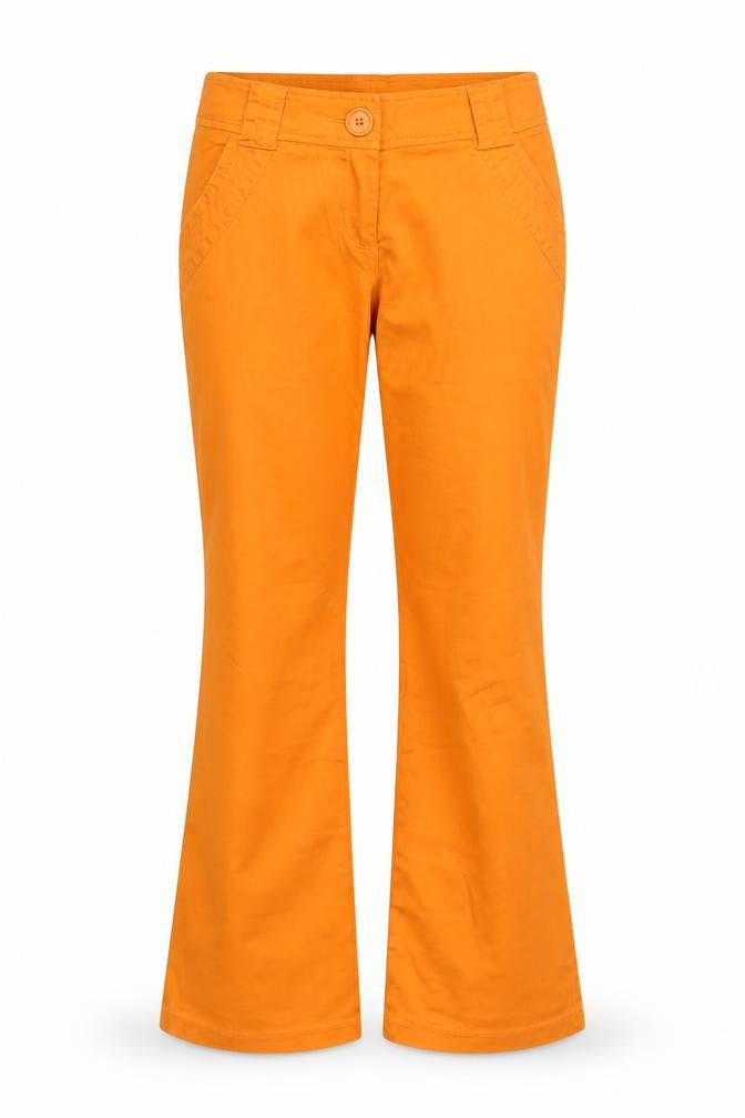 Crash One Powerpuff Girls Orange Teen Flared Chino Trousers Size 14