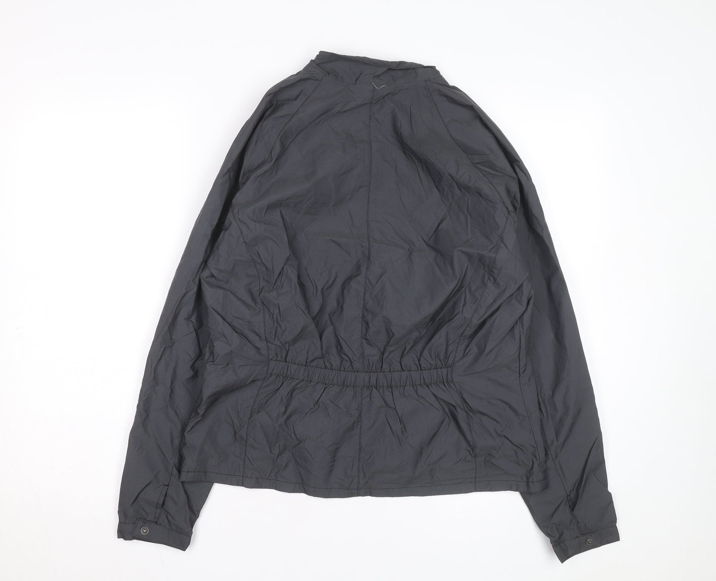 Nike Women's Grey Hooded Windbreaker Jacket Size 10 Lightweight