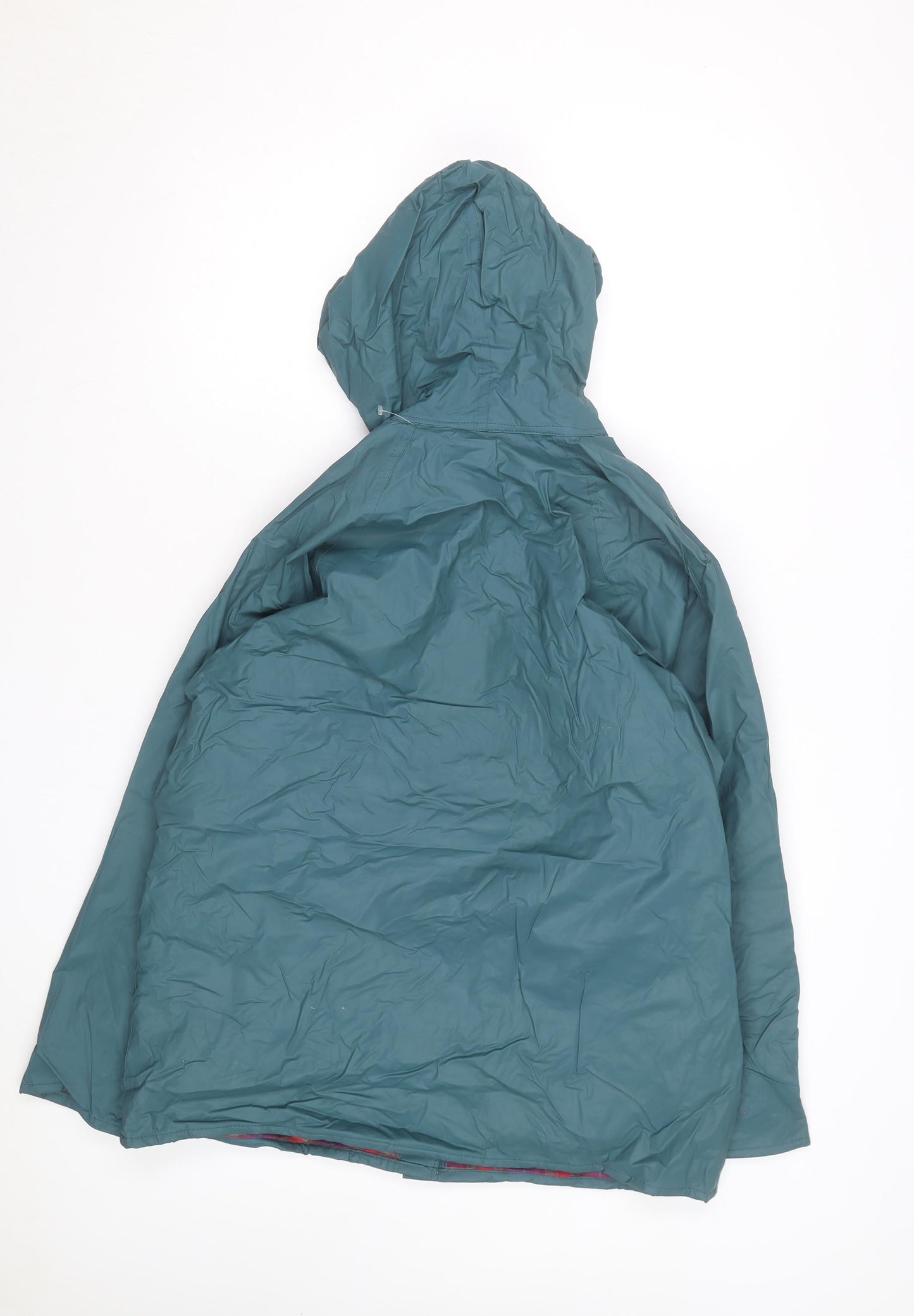 Sailmaker Men’s Green Hooded Rain Coat Jacket Size M Waterproof PVC