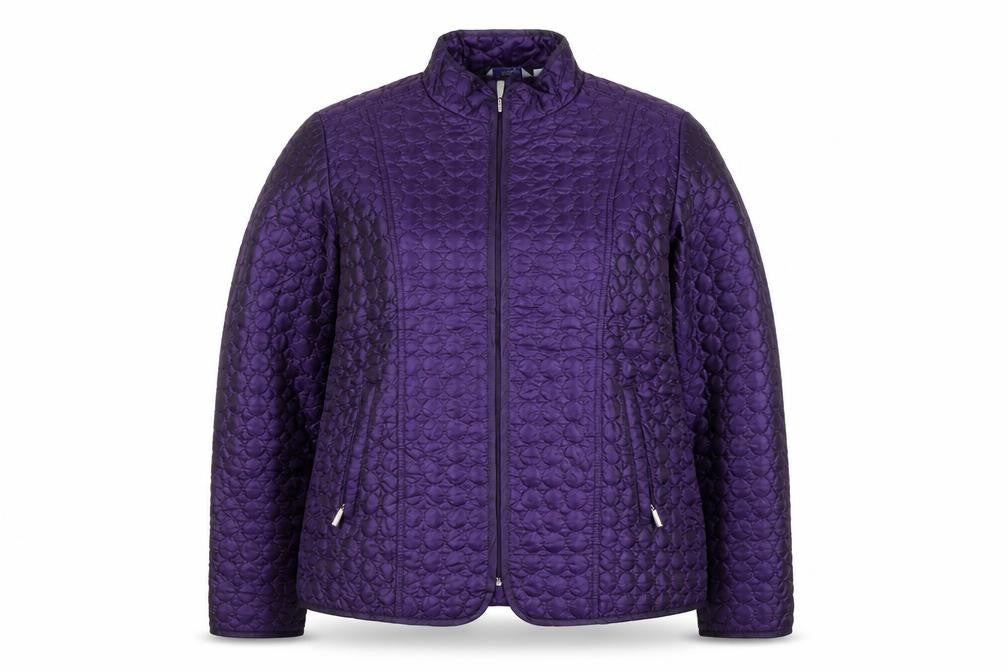 Great Northwest Indigo Women's Purple Quilted Full Zip Jacket L
