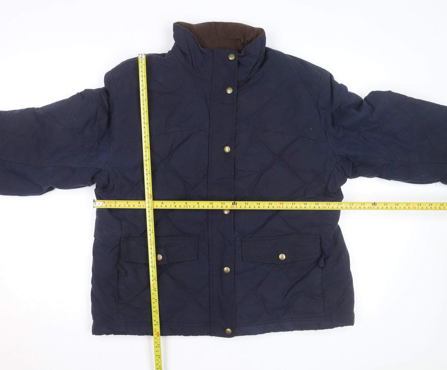 L.L.Bean Women’s Blue Quilted Down Jacket Size L Regular