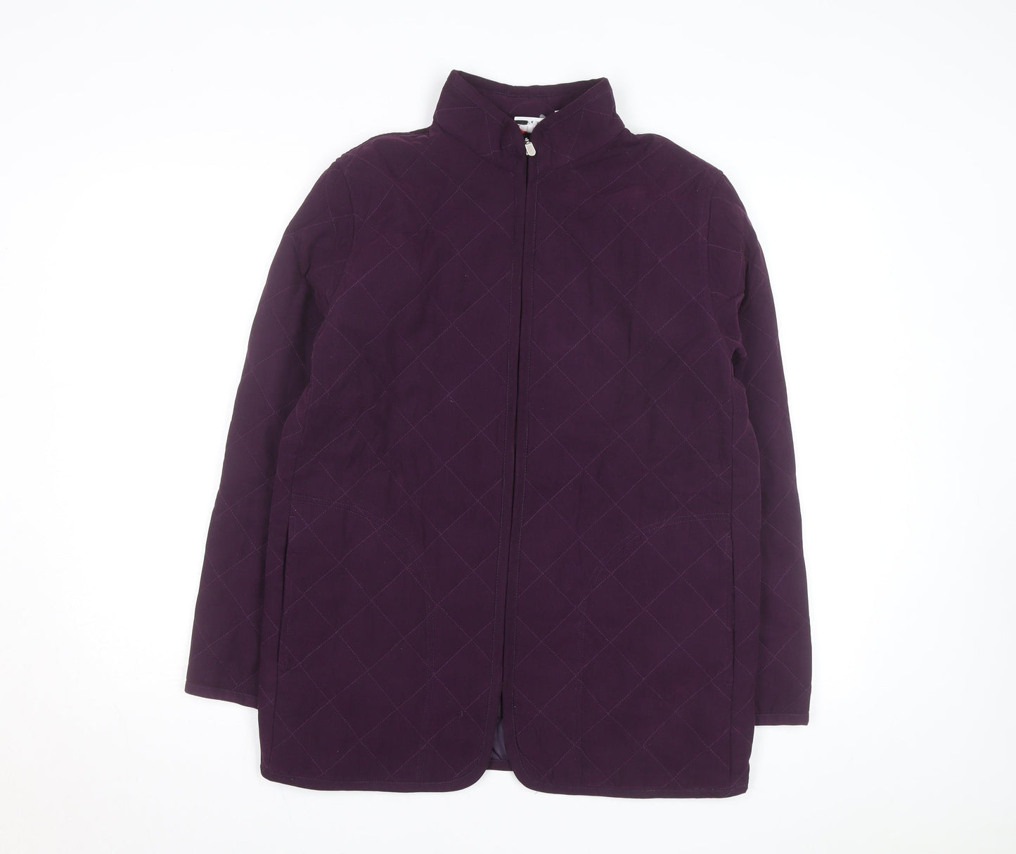 Alia Sport Men's Purple Quilted Mid-Length Jacket Size S