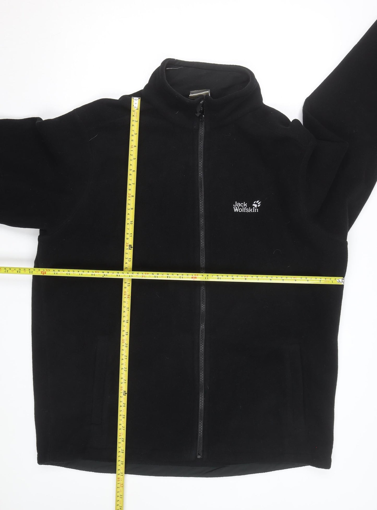 Jack Wolfskin Men's Black XL Fleece Full Zip Outdoor Jacket