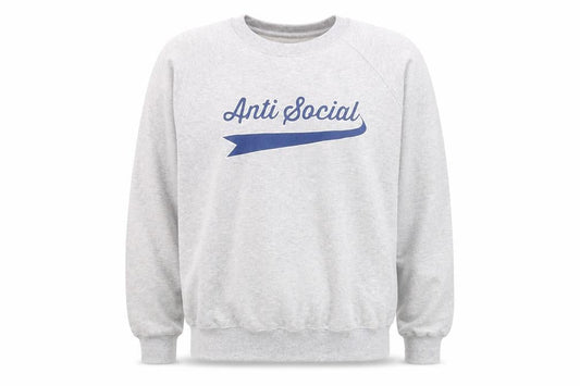 Pickle Men’s Grey Anti Social Graphic Sweatshirt Size M Regular Fit