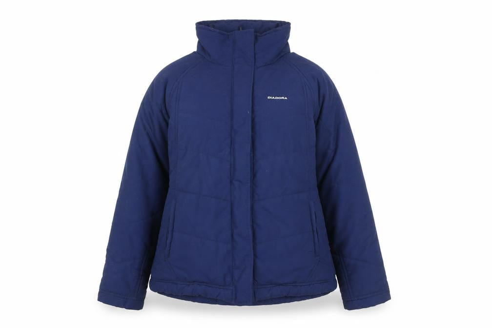 Diadora Women's Blue Puffer Jacket Size 16 Winter Casual
