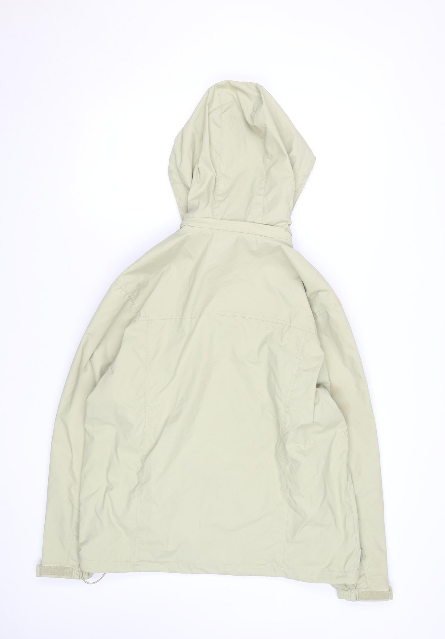 Bluestar Exchange Men's Beige Hooded Windbreaker Jacket Size M