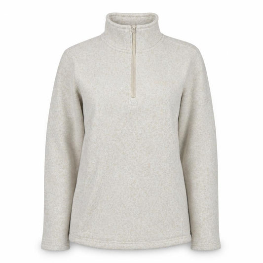 Mountain Warehouse Women's Beige 1/2 Zip Pullover Fleece UK 14