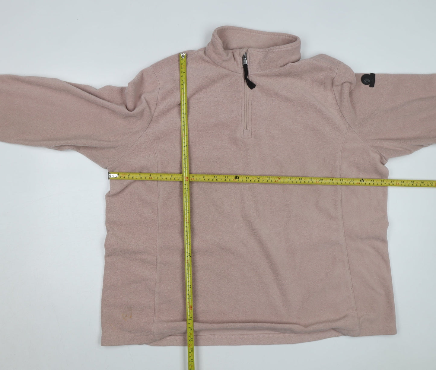 TOG24 Women’s Beige Fleece 1/4 Zip Pullover Sweatshirt Size 22