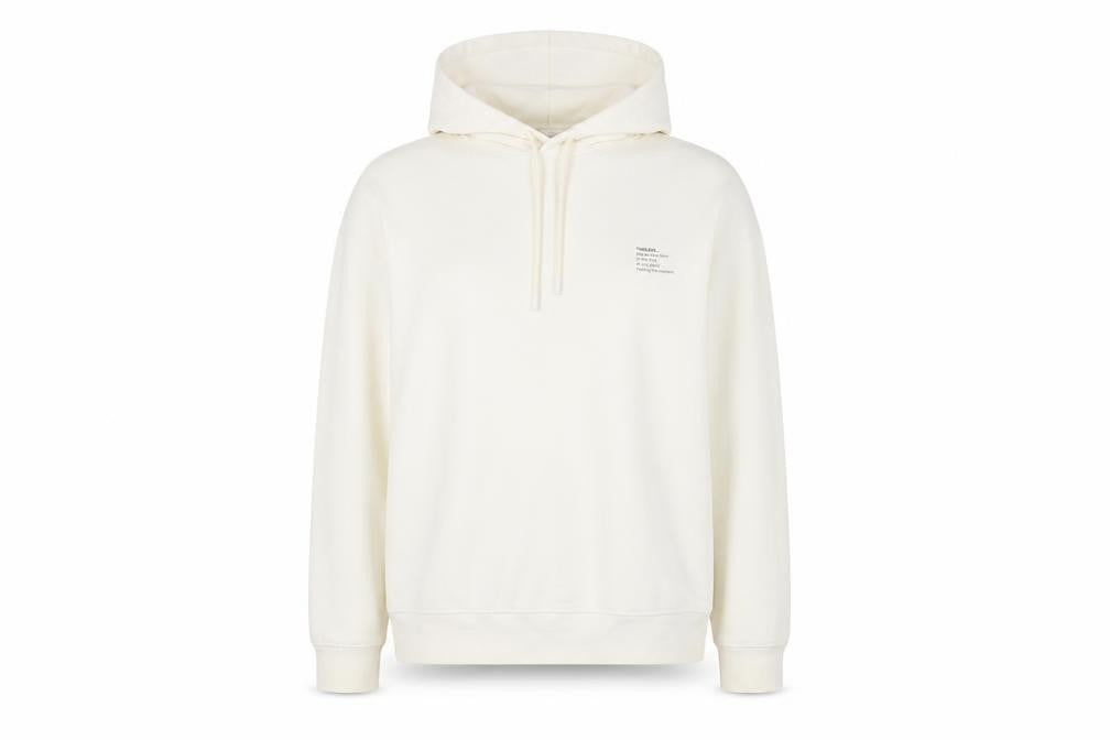 Zara Womens Beige Pullover Hoodie Size 14 Cotton Blend Casual