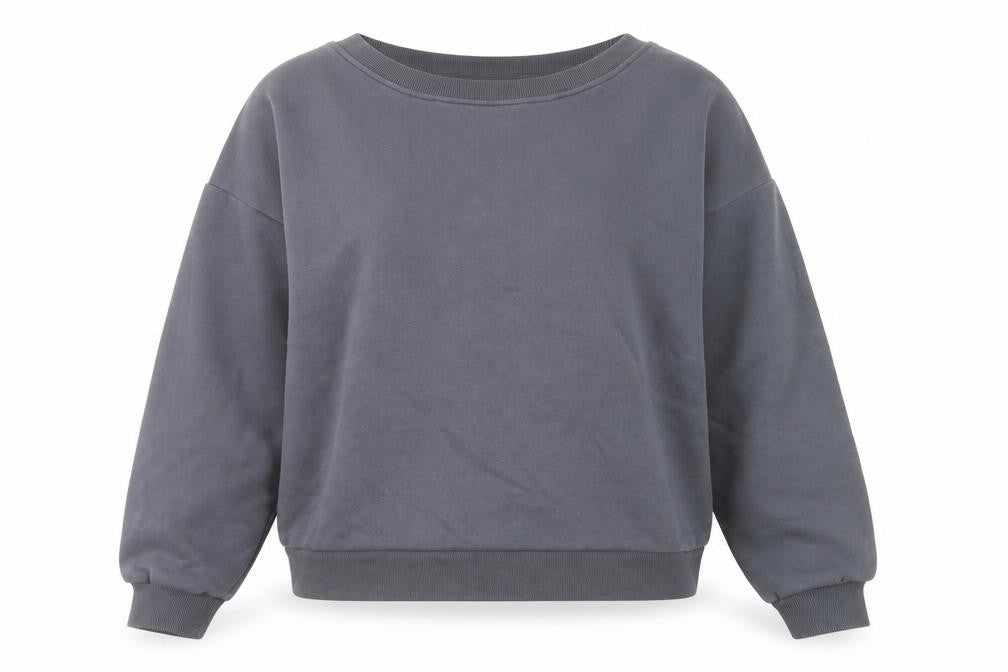 Nutmeg Women Grey Size 14 Pullover Sweatshirt Cotton Blend