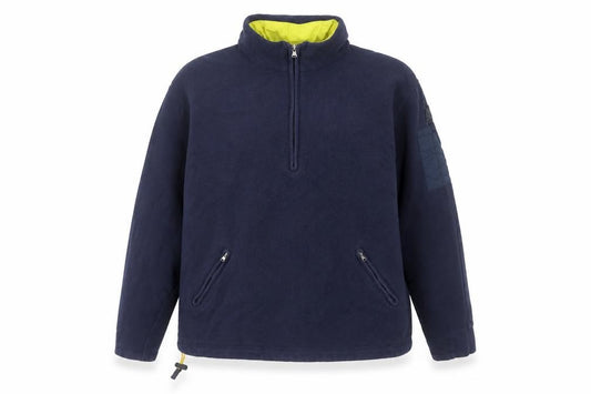 Ralph Lauren Sport Women's Navy Blue 1/2 Zip Fleece Pullover Sweatshirt Size M