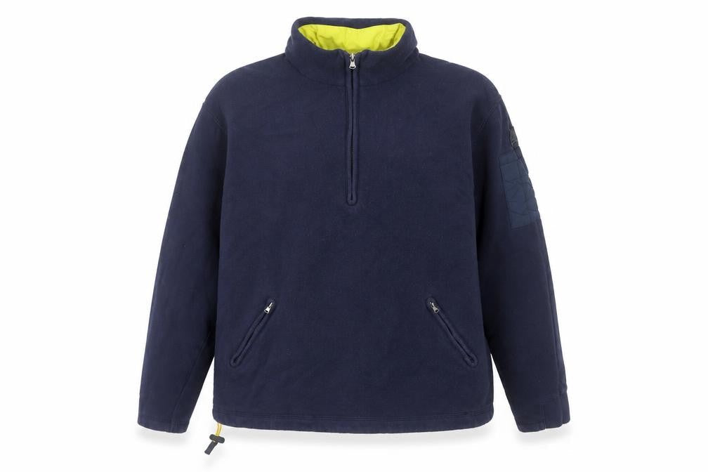 Ralph Lauren Sport Women's Navy Blue 1/2 Zip Fleece Pullover Sweatshirt Size M