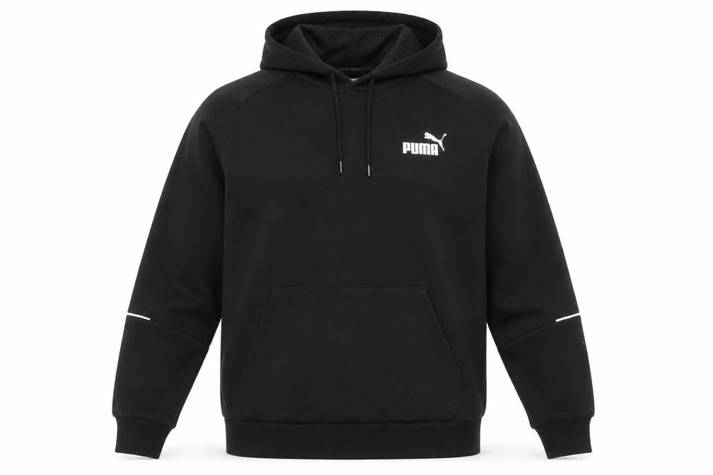 Puma Men's Black Pullover Hoodie M Regular Fit Sportswear