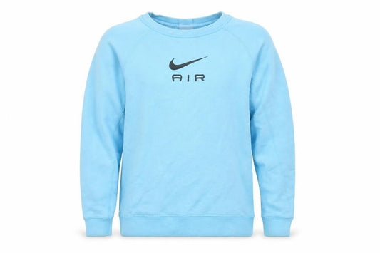 Nike Girls Blue Pullover Sweatshirt L 147-158cm Logo Graphic Fleece