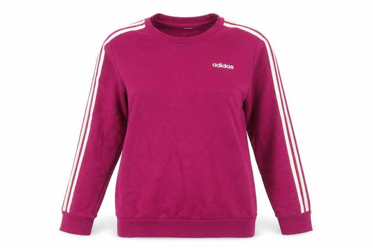 Adidas Womens Magenta Crew Neck Sweatshirt Size M 12-14 Cotton Blend