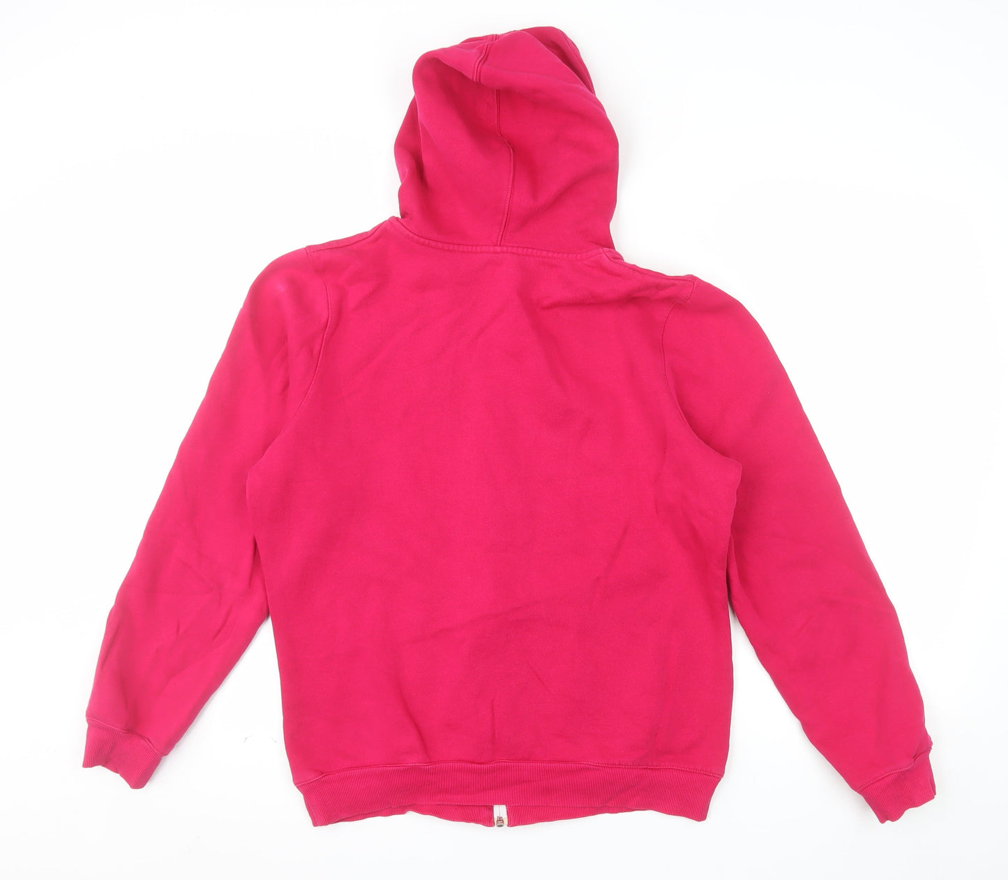 Adidas Women's Pink Full Zip Hoodie Size 18 L Cotton Blend