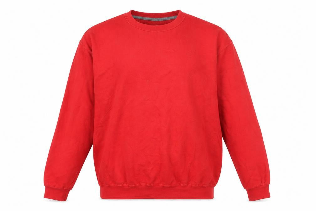 Fruit of the Loom Men's Red XL Crew Neck Pullover Sweatshirt