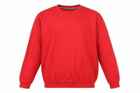 Fruit of the Loom Men's Red XL Crew Neck Pullover Sweatshirt