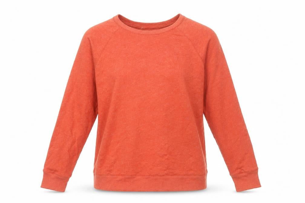 Time and Tru Women's Orange Pullover Sweatshirt Size M (8-10)