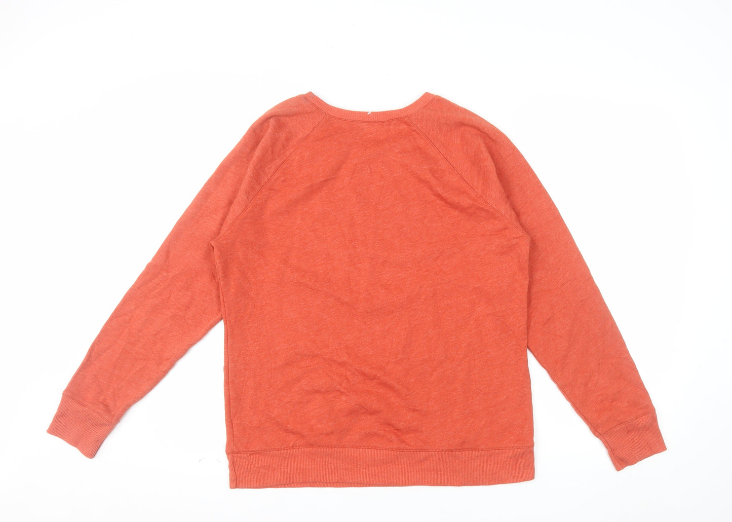Time and Tru Women's Orange Pullover Sweatshirt Size M (8-10)