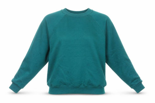 Hanes Her Way Women's Green Small Crew Neck Pullover Sweatshirt