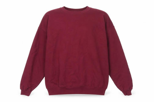 Hanes Men's Red L Pullover Fleece Sweatshirt Crew Neck