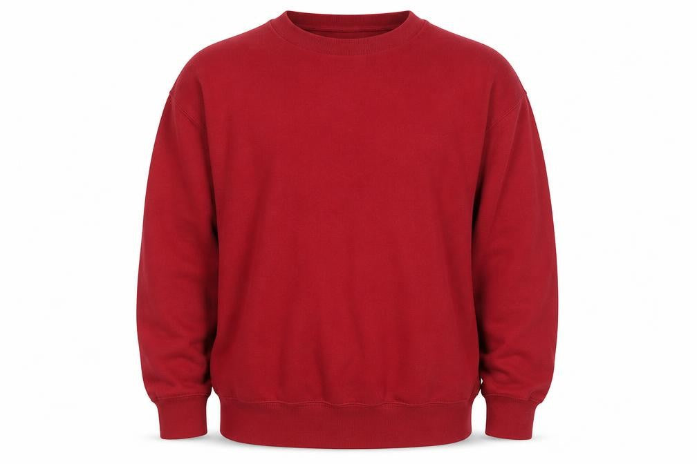 Fruit of the Loom Men's Red XL Pullover Sweatshirt Crew Neck