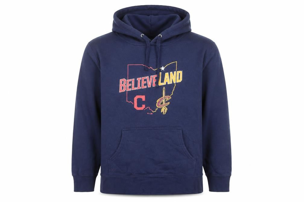 Fanatics Men’s Blue BelieveLand Pullover Hoodie Size L