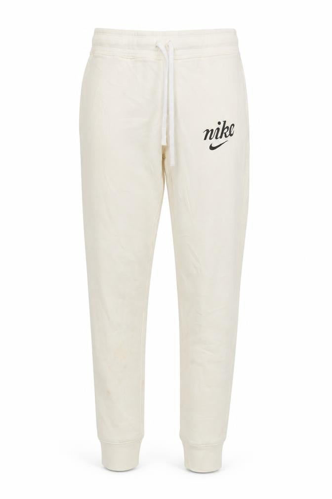 Nike Women's Ivory Jogger Trousers XS Cotton Fleece Activewear