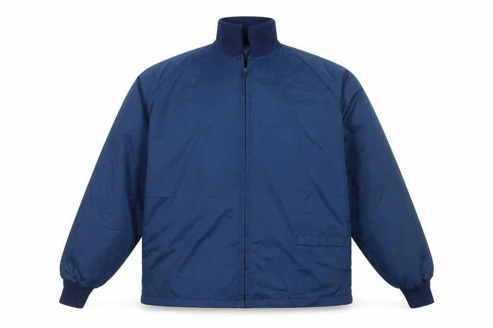 Duckster Sportswear Men's Blue XL Bomber Jacket Nylon Zip Vintage