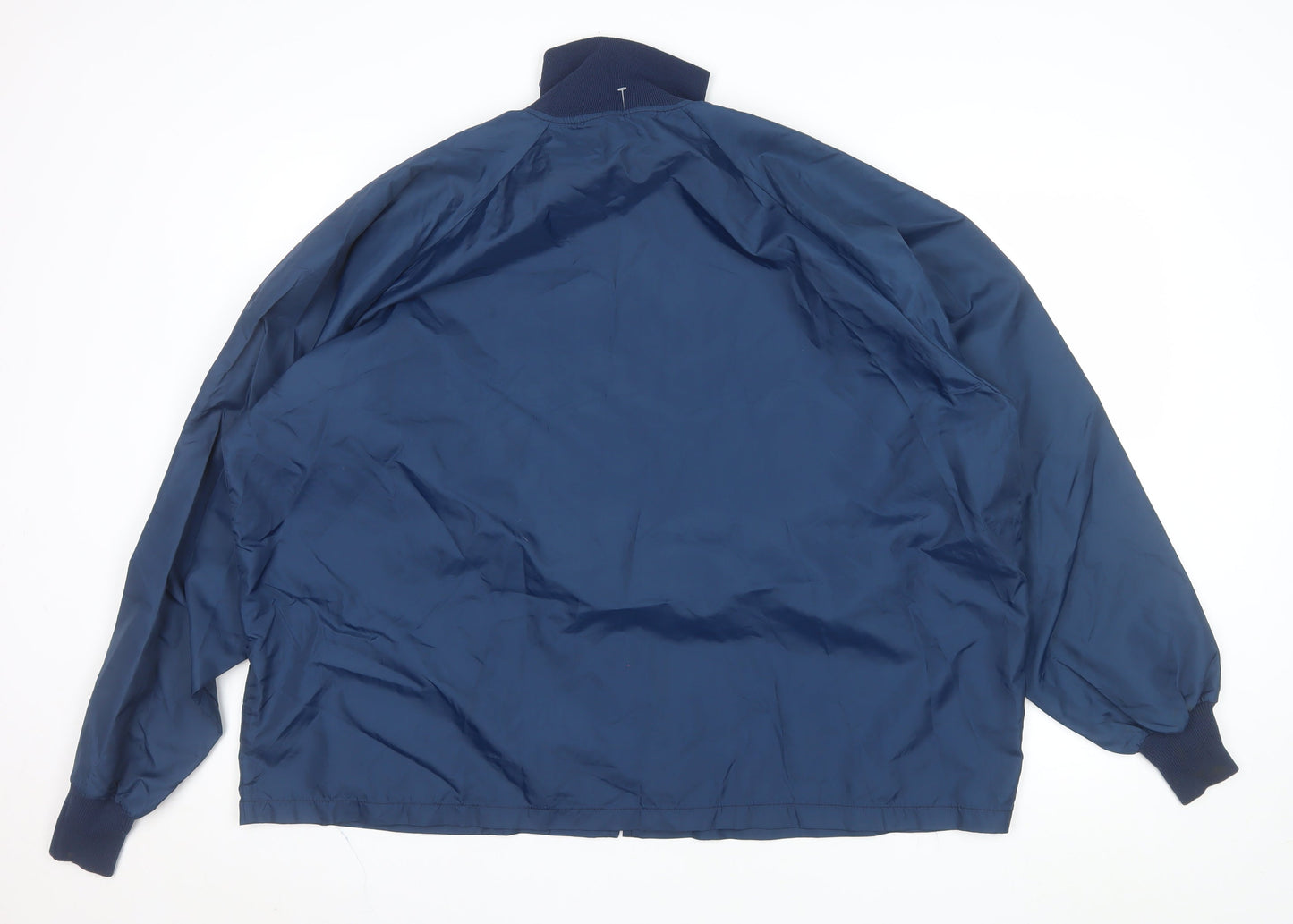 Duckster Sportswear Men's Blue XL Bomber Jacket Nylon Zip Vintage