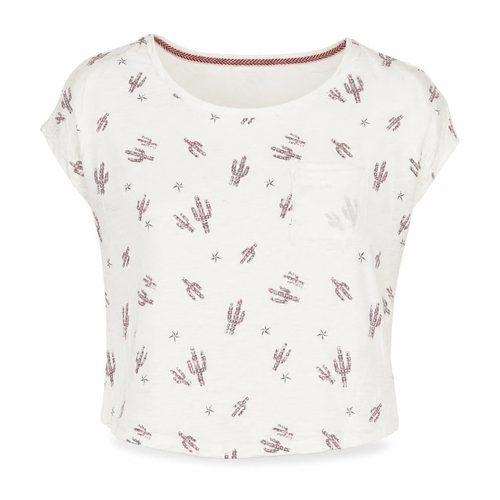 SoulCal Women's White Cotton Cropped T-Shirt Size 6