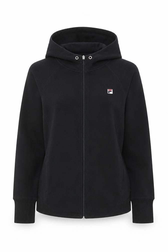 Fila Women's Black XL Full Zip Hoodie Sweatshirt