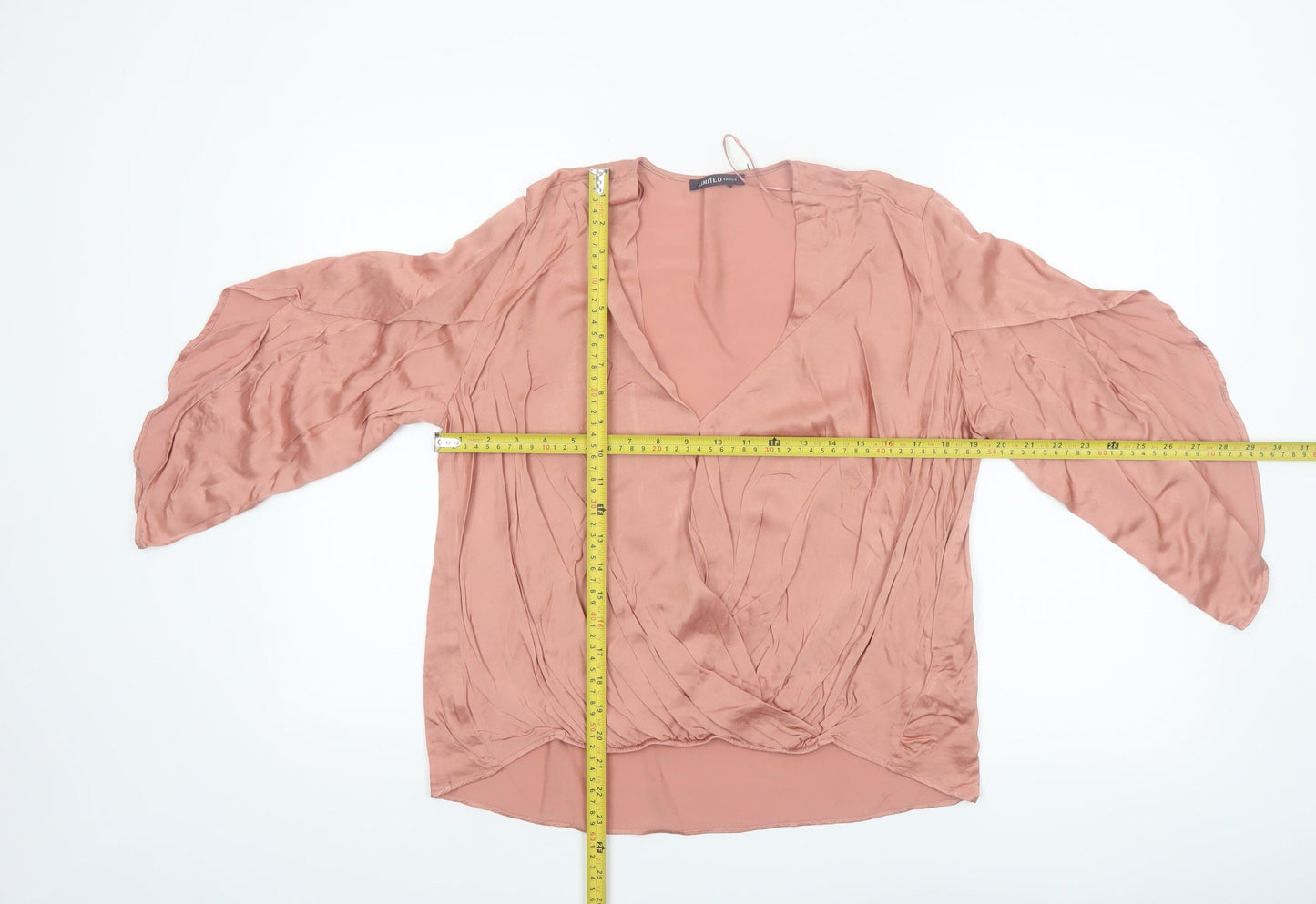Marks and Spencer Women’s Blush Pink Viscose Wrap Blouse UK 12