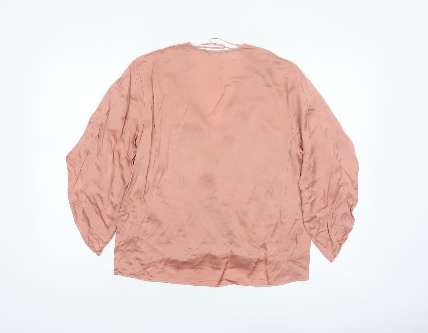 Marks and Spencer Women’s Blush Pink Viscose Wrap Blouse UK 12