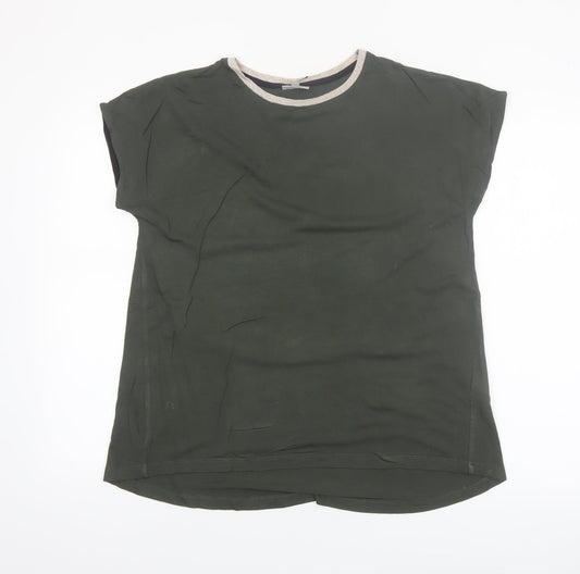 Oliver Bonas Women's Green Size 10 Short Sleeve Basic T-Shirt
