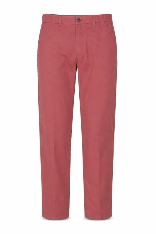 Marks & Spencer Blue Harbour Men's Red Chino Trousers 30x33 Regular Fit