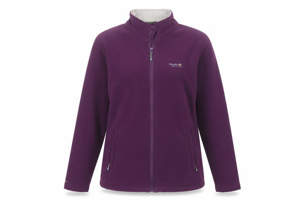 Regatta Women’s Purple Softshell Zip Jacket Size 12 Windproof Outdoor