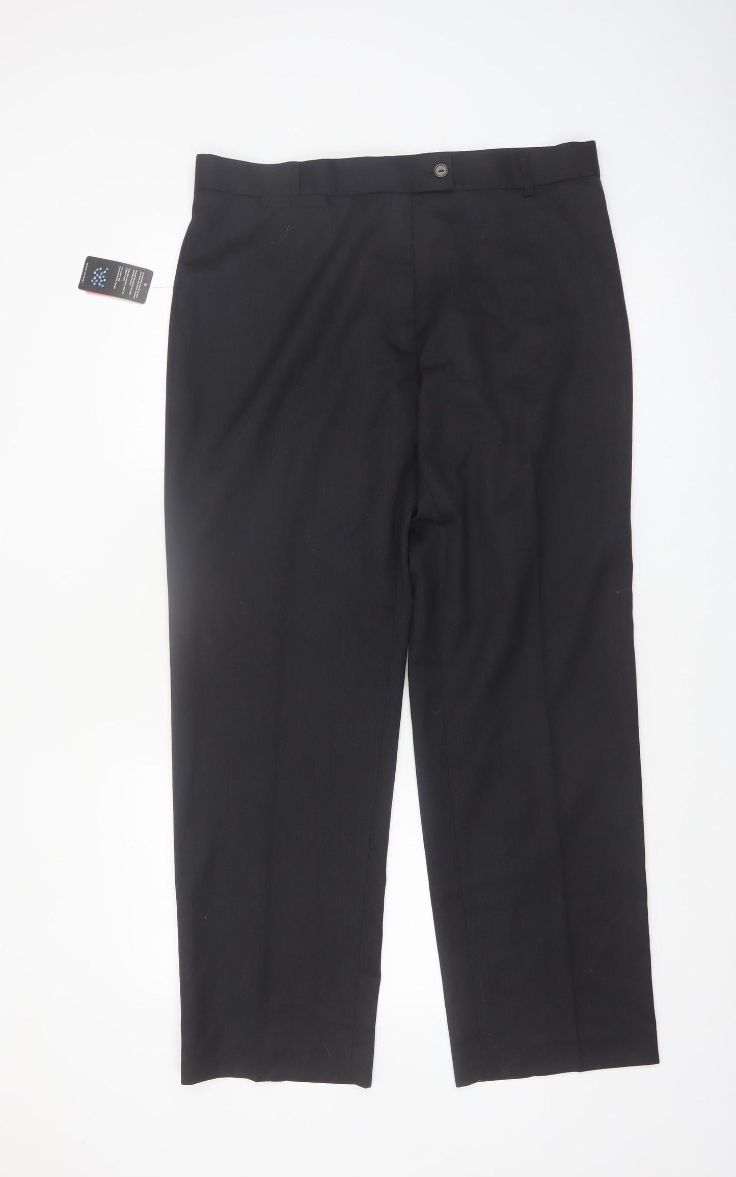 Brook Taverner Womens Black Wool Blend Dress Pants Size 16R
