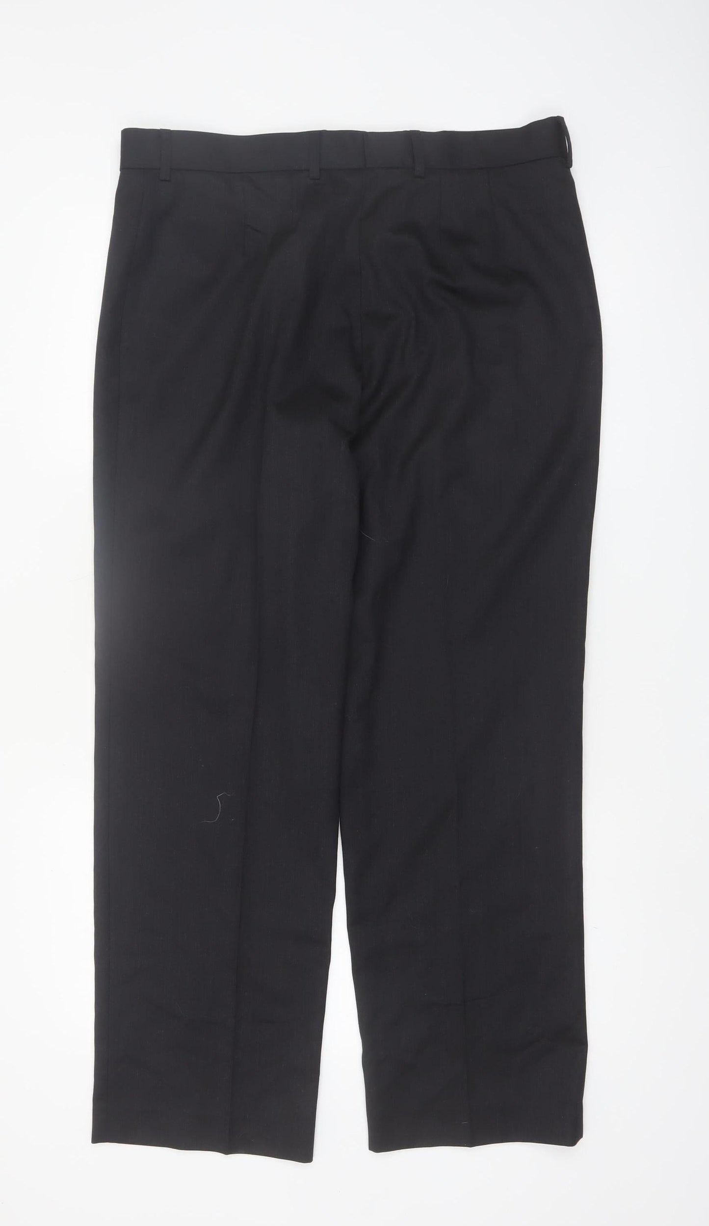 Brook Taverner Womens Black Wool Blend Dress Pants Size 16R