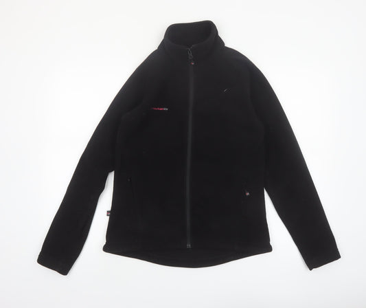 Mountain Life Women's Black Fleece Full Zip Jacket Size 8