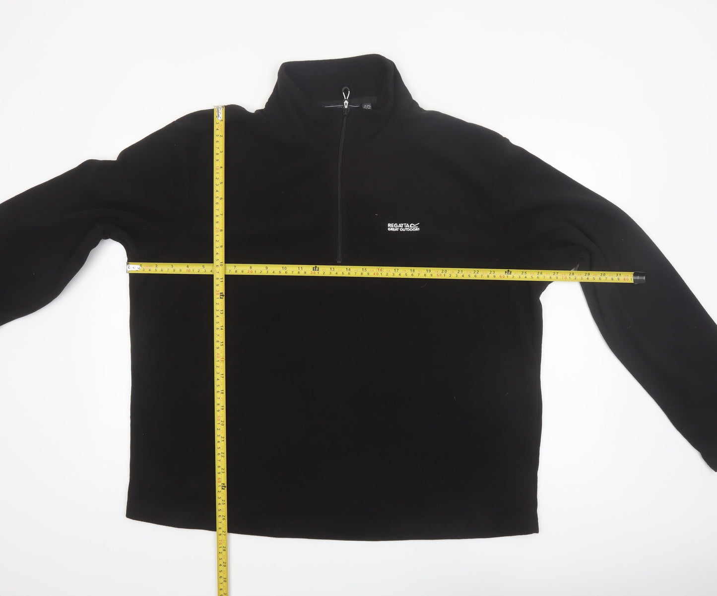 Regatta Men's Black 2XL Fleece 1/4 Zip Pullover Sweatshirt